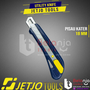 [EZM.3502097] JETJO TOOLS Pisau Cutter 18mm Utility Knife 18 mm Snap-Off Knife ORI