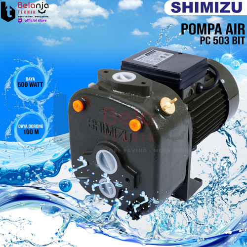 [EZM.3502164] Shimizu Pompa Air PC 503 BIT NT Pump 50 Meter PC503BIT Tanpa Tabung