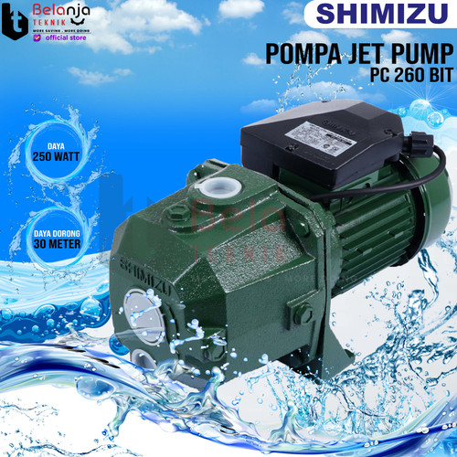 [EZM.3502230] Shimizu Pompa Air Jet Pump PC 260 BIT Tanpa Tabung 30 Meter 250 Watt