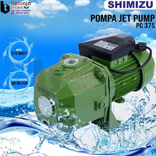 [EZM.3502231] Shimizu Pompa Air Jet Pump PC 375 Tanpa Tabung 40 Meter 375Watt Manual