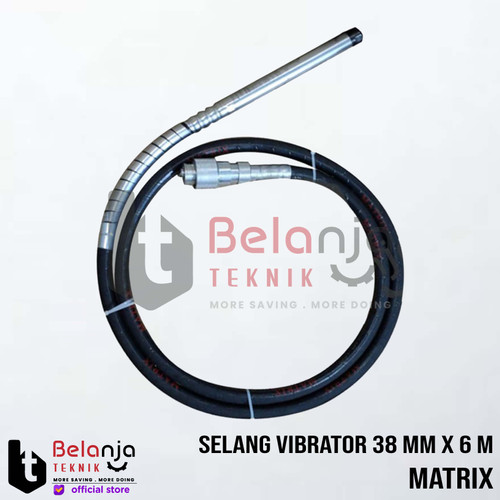 [EZM.3502232] Matrix Selang Vibrator Pemadat Beton 38 MM x 6 Meter Model Drat 38MM
