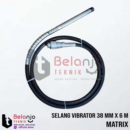 [EZM.3502232] Matrix Selang Vibrator Pemadat Beton 38 MM x 6 Meter Model Drat 38MM