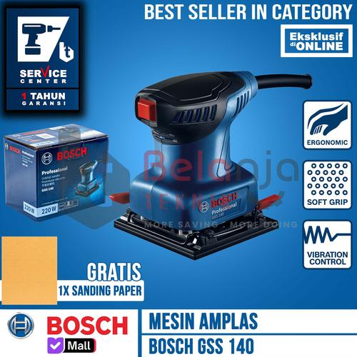[EZM.3502238] Bosch Orbital Sander GSS 140 Mesin Amplas Listrik GSS140 220 Watt