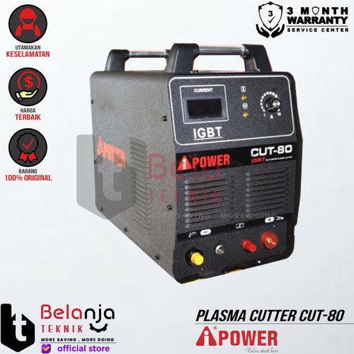 [EZM.3502269] AIPower Mesin Pemotong Plasma Cutter Cut-80 Full Bridge IGBT 380 V