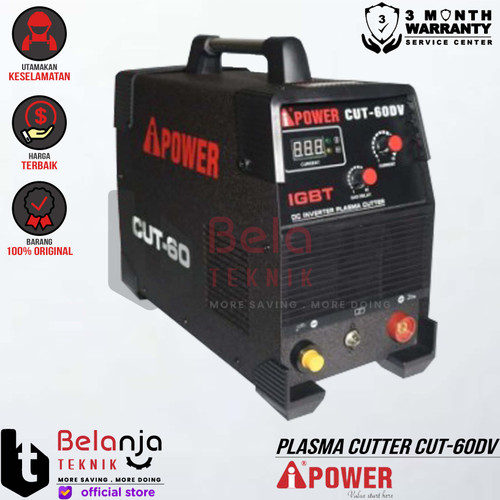 [EZM.3502270] AIPower Mesin Pemotong Plasma Cutter Cut-60 DV Full Bridge IGBT
