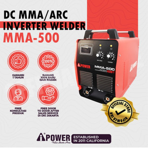 [EZM.3502275] AIPower Mesin Trafo Las DC Inverter MMA 500 Travo Las IGBT 400 Ampere