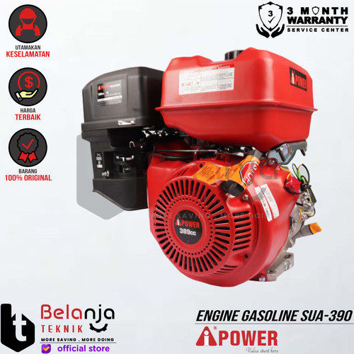 [EZM.3502296] AIPower Engine Gasoline SUA-390 Gamma 25 13 HP Mesin Penggerak Bensin