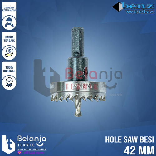 [EZM.3502351] Benz Mata Bor Hole Saw Besi 42 MM Holesaw Pelubang Besi 42MM Benz