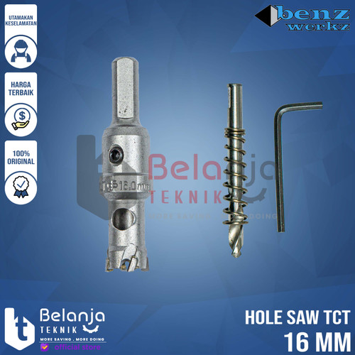 [EZM.3502359] Benz Matabor Stainless 16 MM Hole Saw TCT 16 mm Holesaw 166 MM