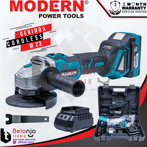 [EZM.3502381] MODERN M 23 Gerinda Tangan 4" Gurinda Tangan Cordless Baterai M23
