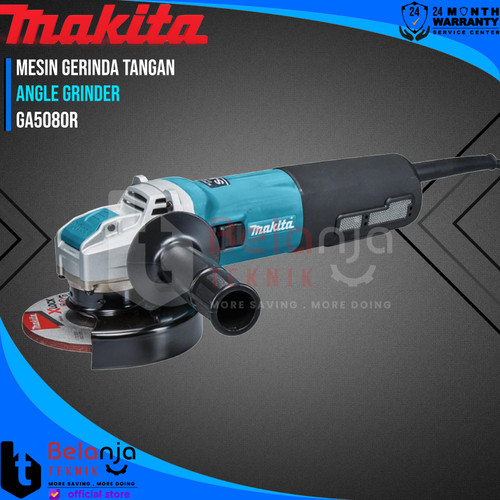 [EZM.3502418] Makita Angle Grinder Mesin Gerinda Tangan 5 Inch X-Lock System GA5080R