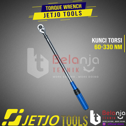 [EZM.3502454] JETJO TOOLS Kunci Momen Kunci Torsi Torque wrench 1/2" 60-330 NM CRV