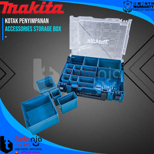[EZM.3502508] Makita Accessories Storage Box Kotak Penyimpanan Perkakas Baut Mur