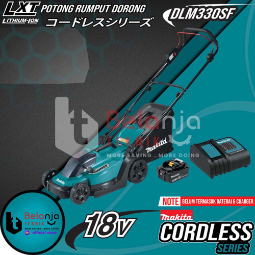 [EZM.3502584] Makita Mesin Potong Rumput Dorong DLM330 SF Cordless Lawn Mower 13"