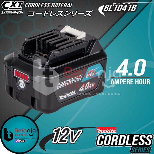 [EZM.3502586] Makita Battery 12V 4Ah BL 1041 B Baterai 12 V Lithium Ion BL1041B 4 Ah