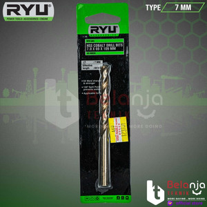 [EZM.3502626] Ryu HSS Cobalt Drill Bit 7 MM Mata Bor HSS Stainless Besi Aluminium