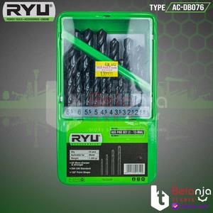 [EZM.3502632] Ryu Drill Bit HSS PRO Set 25 Pcs Mata Bor Besi Kayu Set 1-13 MM 25 Pcs
