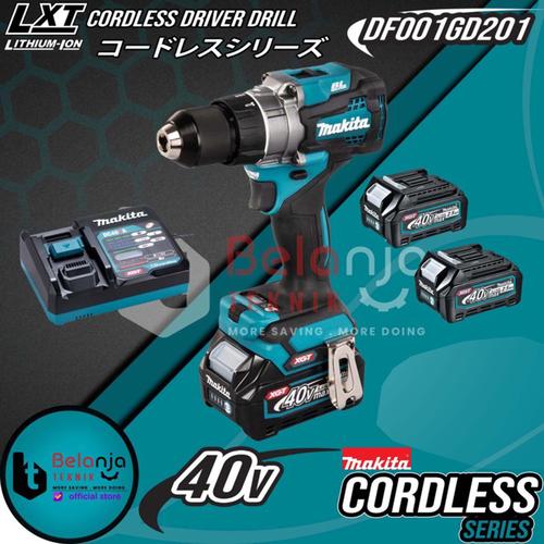 [EZM.3502652] Makita Cordless Driver Drill DF001GD201 Mesin Bor Obeng Baterai 40V