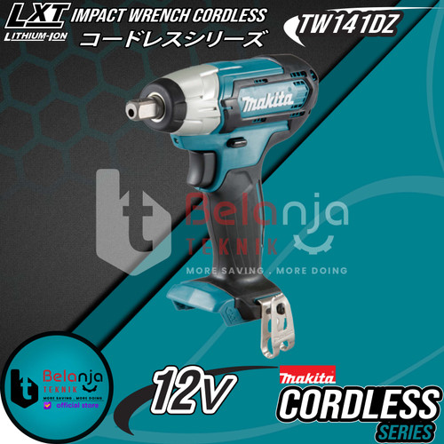 [EZM.3502663] Makita Impact Wrench Cordless TW141DZ Mesin Pembuka Baut Baterai 12V