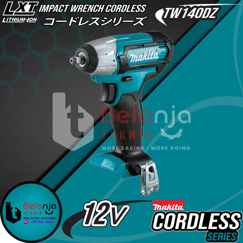 [EZM.3502667] Makita Impact Wrench Cordless TW140DZ Mesin Pembuka Baut Baterai 12V