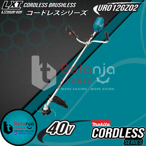 [EZM.3502671] Makita Cordless Brushless U-Handle UR012GZ02 Mesin Pemotong Rumput 80V