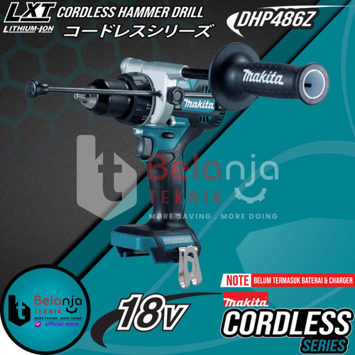 [EZM.3502674] Makita Cordless Hammer Drill DHP486Z Mesin Bor Baterai 18 Volt DHP 486