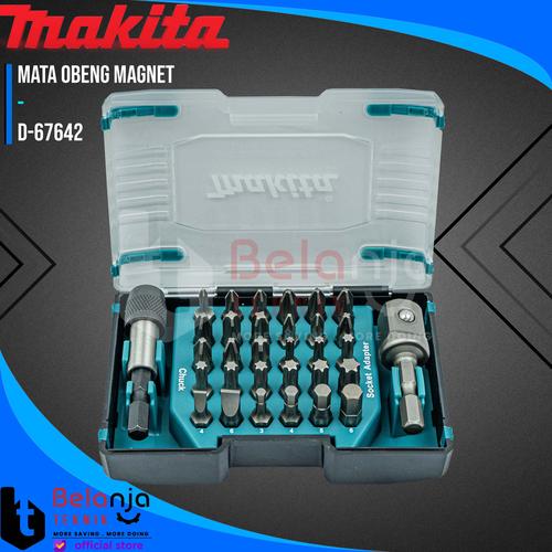 [EZM.3502690] Makita Magnetic Screwdriver Bit Set 32 Pcs Mata Obeng Magnet D-67642