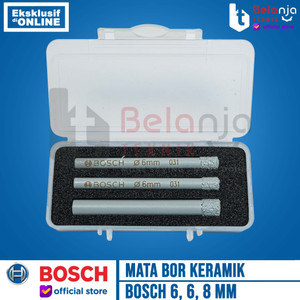 [EZM.3502705] Bosch Diamond Drill Bits Ceramic Set 3 Pcs Mata Bor Keramik Granit 3Pc