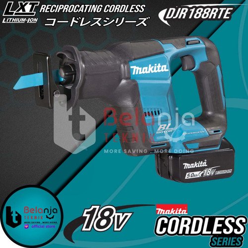 [EZM.3502715] Makita Reciprocating Cordless DJR188 RTE Gergaji Potong Sabre Saw DJR