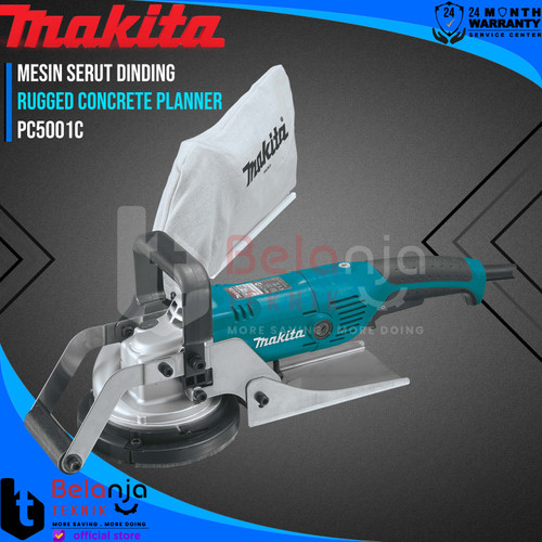 [EZM.3502720] Makita Mesin Serut Dinding PC5001C Rugged Concrete Planner PC 5001 C