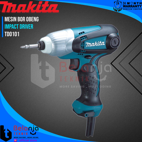 [EZM.3502721] Makita Impact Driver TD 0101 Mesin Bor Obeng Listrik TD0101 230 Watt