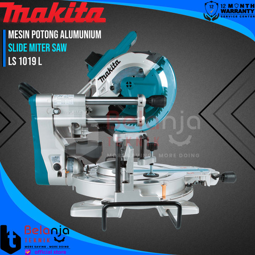 [EZM.3502724] Makita Slide Miter Saw LS 1019 L Mesin Potong Alumunium LS1019 Mitre