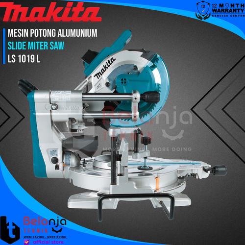 [EZM.3502724] Makita Slide Miter Saw LS 1019 L Mesin Potong Alumunium LS1019 Mitre