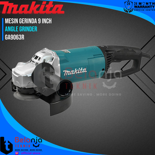 [EZM.3502736] Makita Angle Grinder GA 9063 R Mesin Gerinda 9 Inch GA9063R 2200 Watt