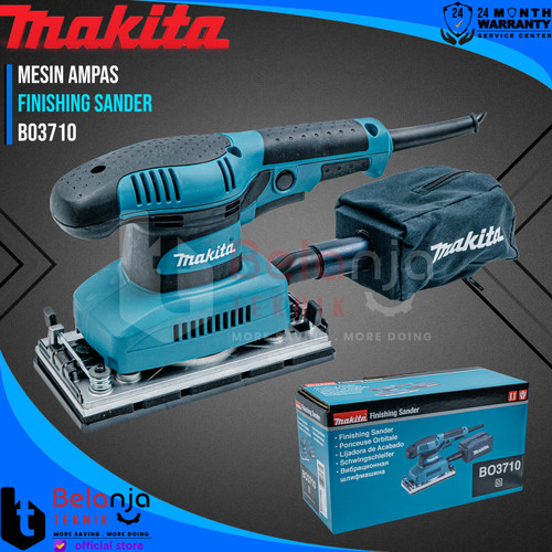 [EZM.3502738] Makita Mesin Amplas Kayu BO 3710 Finishing Sander 180 Watt BO3710