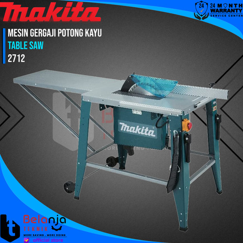 [EZM.3502740] Makita Table Saw 2712 Mesin Gergaji Potong Kayu Meja 12 Inch 2000 Watt