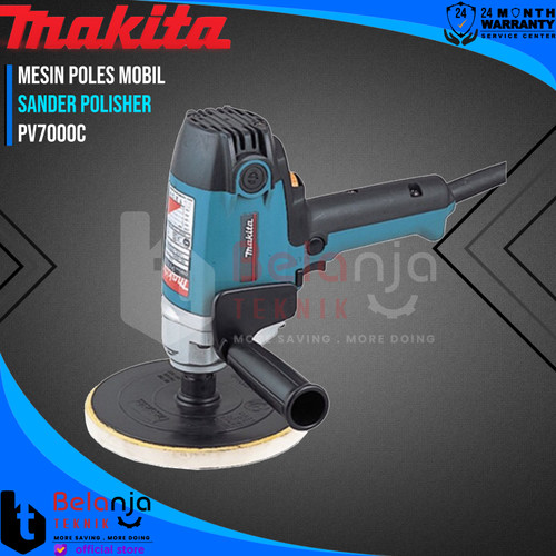 [EZM.3502745] Makita Mesin Poles Mobil PV 7000 C Sander Polisher 7 Inch PV7000C 900W