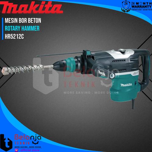 [EZM.3502750] Makita Rotary Hammer SDS Max HR 5212 C Mesin Bor Beton 52 MM HR5212C