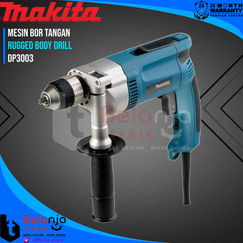 [EZM.3502756] Makita Mesin Bor Tangan 10MM DP3003 710 Watt Rugged Body Drill DP 3003