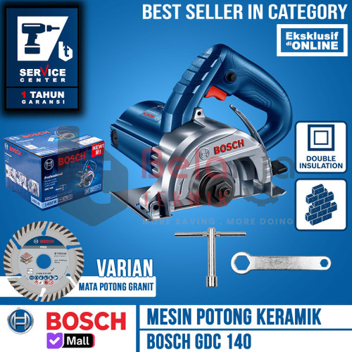 [EZM.3502780] Bosch Marble Circle GDC 140 1400 Watt + Mata Potong Granit NFS