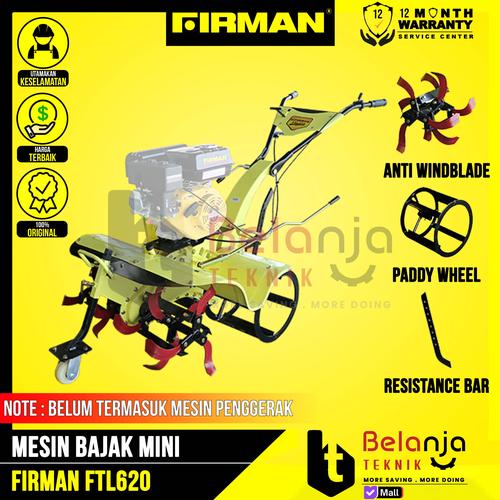 [EZM.3502784] Firman Mesin Bajak Sawah FTL 620 Basah Kering Cultivator UNIT only