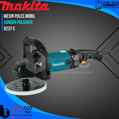 [EZM.3502790] Makita Mesin Poles Mobil 9237 C Super Finish Sander Polisher 9237C 7"