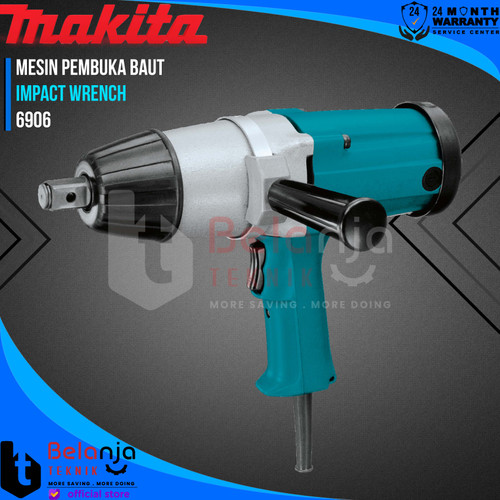 [EZM.3502796] Makita Impact Wrench 3/4 Inch 6906 Mesin Pembuka Baut Listrik 850 Watt