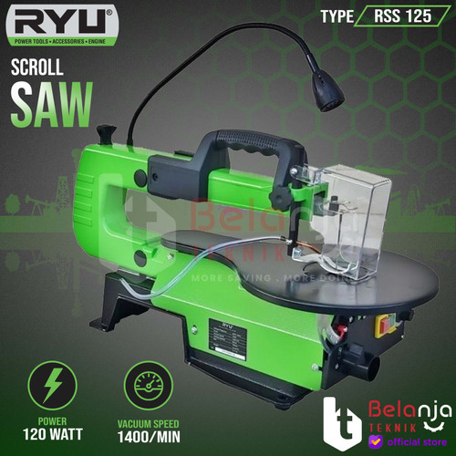 [EZM.3503493] Ryu Scroll Saw 16 Inch RSS 125 120 Watt Mesin Gergaji Ukir RSS125