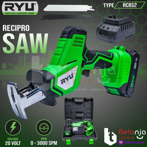 [EZM.3502806] RYU Mesin Gergaji Baterai RCRS 2 Recipro Saw RCRS 2 Cordless 20V RCRS2