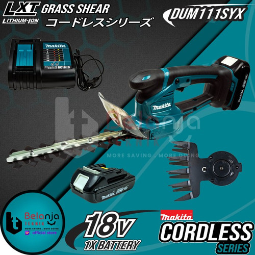 [EZM.3502871] Makita Pemotong Rumput Baterai DUM111SYX 18V Grass Trimmer Shear DUM