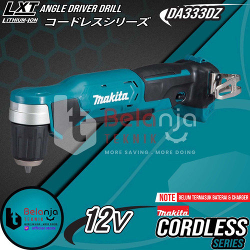 [EZM.3502886] Makita Mesin Bor Baterai Cordless Angle Driver Drill DA333DZ 12 Volt