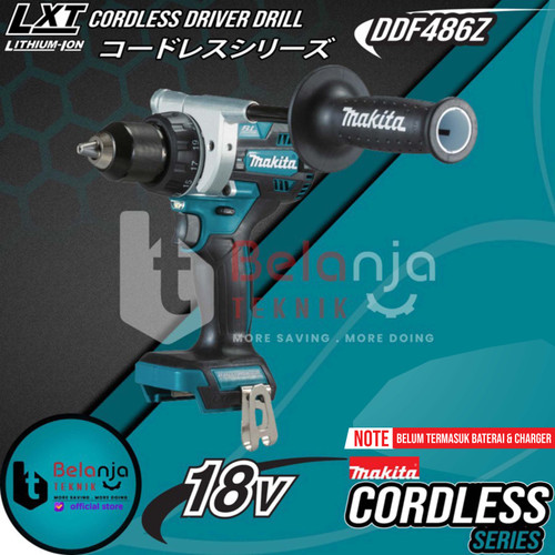 [EZM.3502887] Makita Mesin Bor Obeng Baterai DDF486Z Cordless Driver Drill 18V DDF