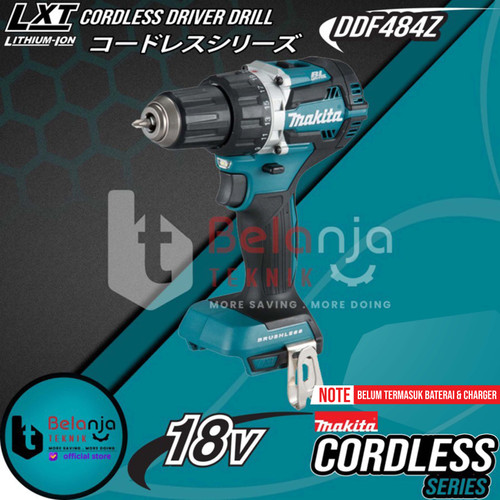 [EZM.3502888] Makita Mesin Bor Obeng Baterai DDF484Z Cordless Driver Drill 18V DDF