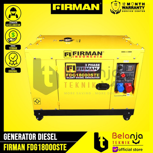 [EZM.3502908] Firman Generator Diesel FDG 18000 STE Genset FDG18000STE 11 KW 3 Phase